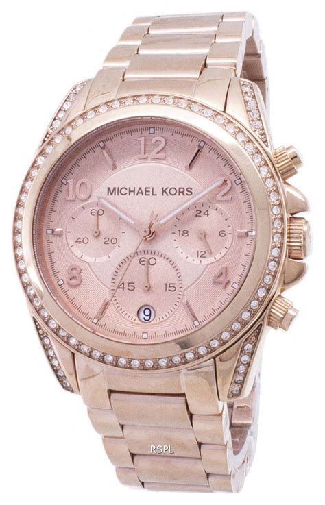 mk5263 ladies rose gold plated michael kors watch|Michael Kors Ladies Watch MK5263 .